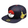 Pokemon Difuzed Denim Snapback Pet