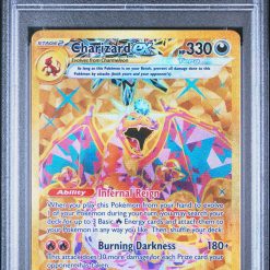 Pokemon Kaart PSA 8 Charizard ex Gold Rare 228/197 Obsidian Flames 