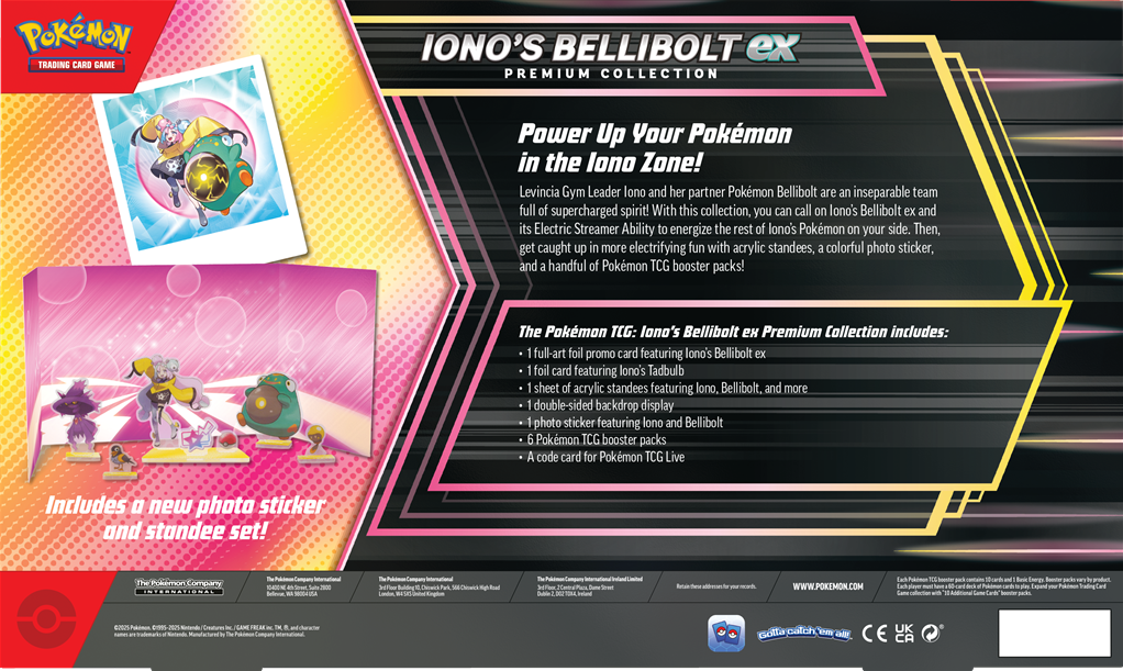 Pokemon Iono’s Bellibolt ex Premium Collection 2