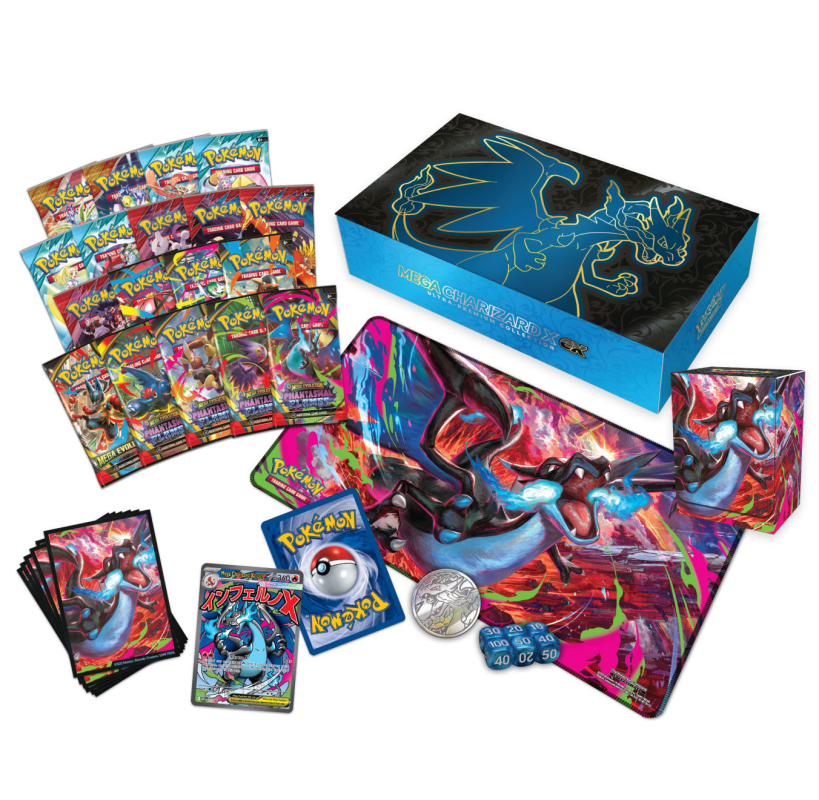 Pokemon-Mega-Charizard-X-ex-Ultra-Premium-Collection-contents