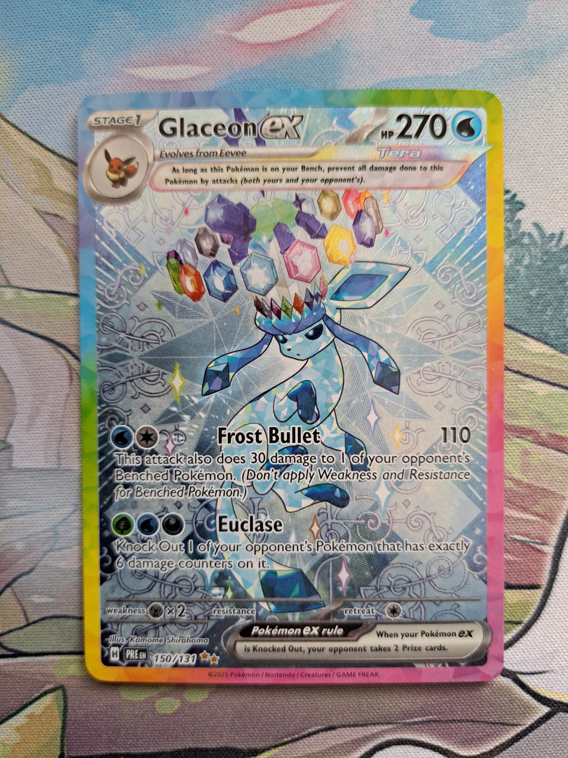 Pokemon Glaceon ex 150/131 Prismatic Evolutions (versie 2)