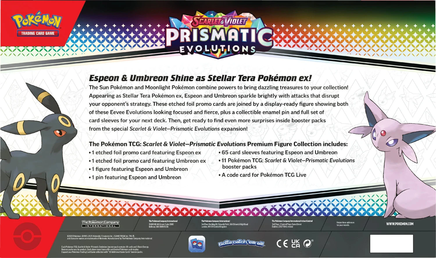 Pokemon TCG Prismatic Evolutions Premium Figure Collection 6