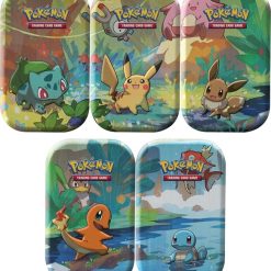 Pokemon Kanto Friends mini-tins versies