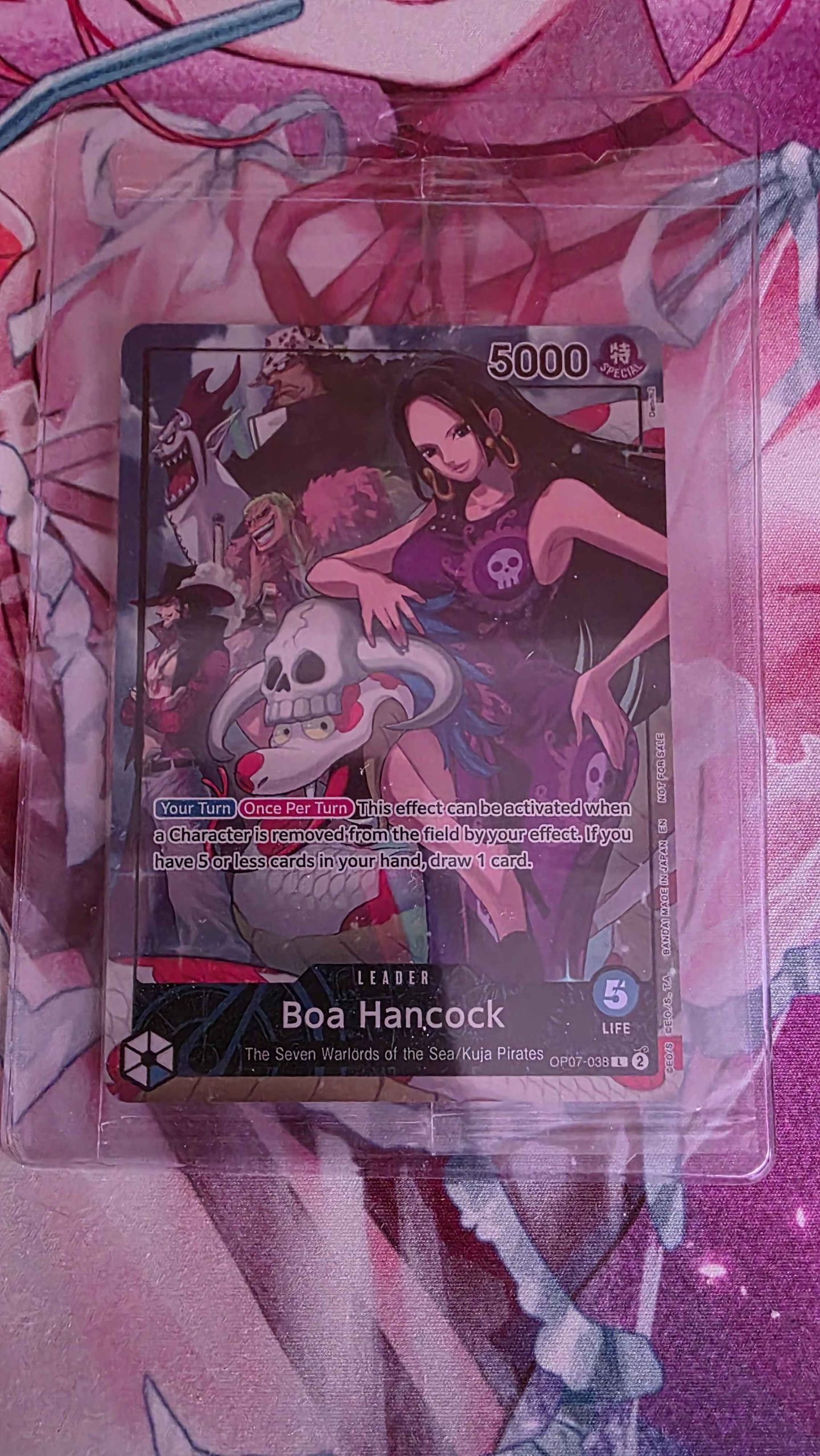 One Piece Kaart Boa Hancock OP07-038 PSA Magazine Promo
