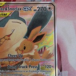 Pokemon Eevee and Snorlax GX SM169 Black Star Promo - Afbeelding 3
