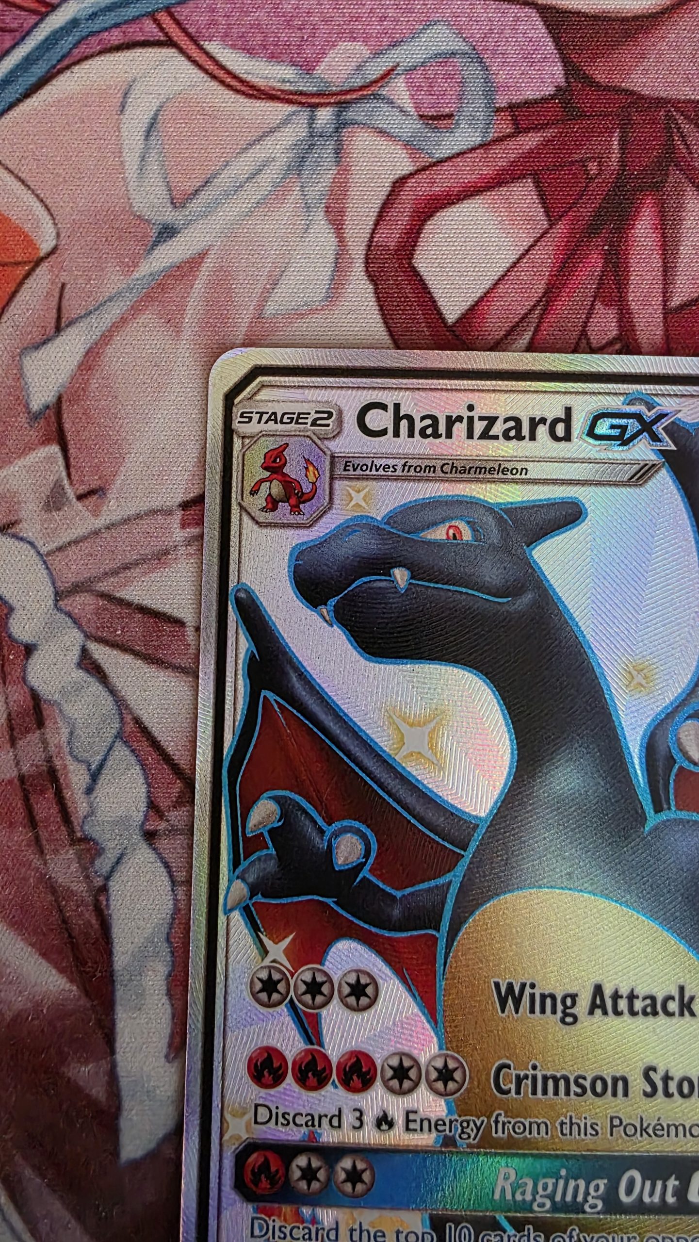 Pokemon Shiny Charizard GX SV49/SV94 Hidden Fates (versie 2) - Afbeelding 2