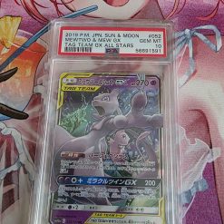 Pokemon Kaart PSA 10 Mewtwo & Mew GX 052/173 Tag Team GX All Stars
