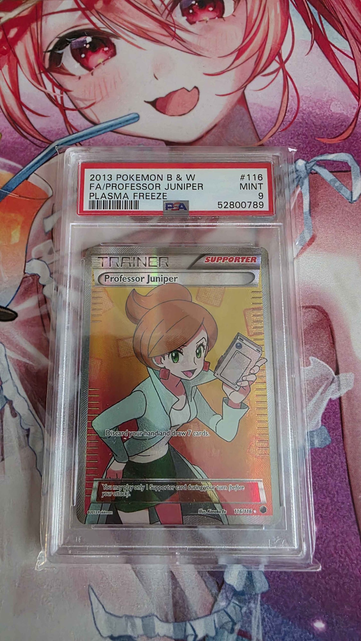 Pokemon Kaart PSA 9 Professor Juniper 116/116 Plasma Freeze
