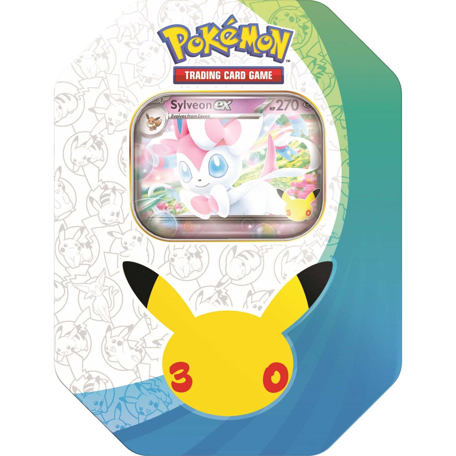 Pokemon TCG 30th Celebration Sylveon ex Tin