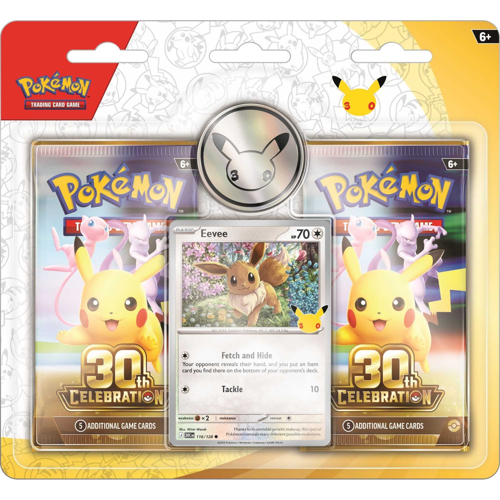 Pokemon TCG 30th Celebration 2-Pack Blister Eevee