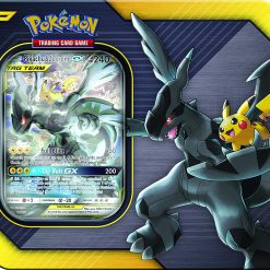 Pokemon Pikachu & Zekrom-GX TAG TEAM Tin stockfoto