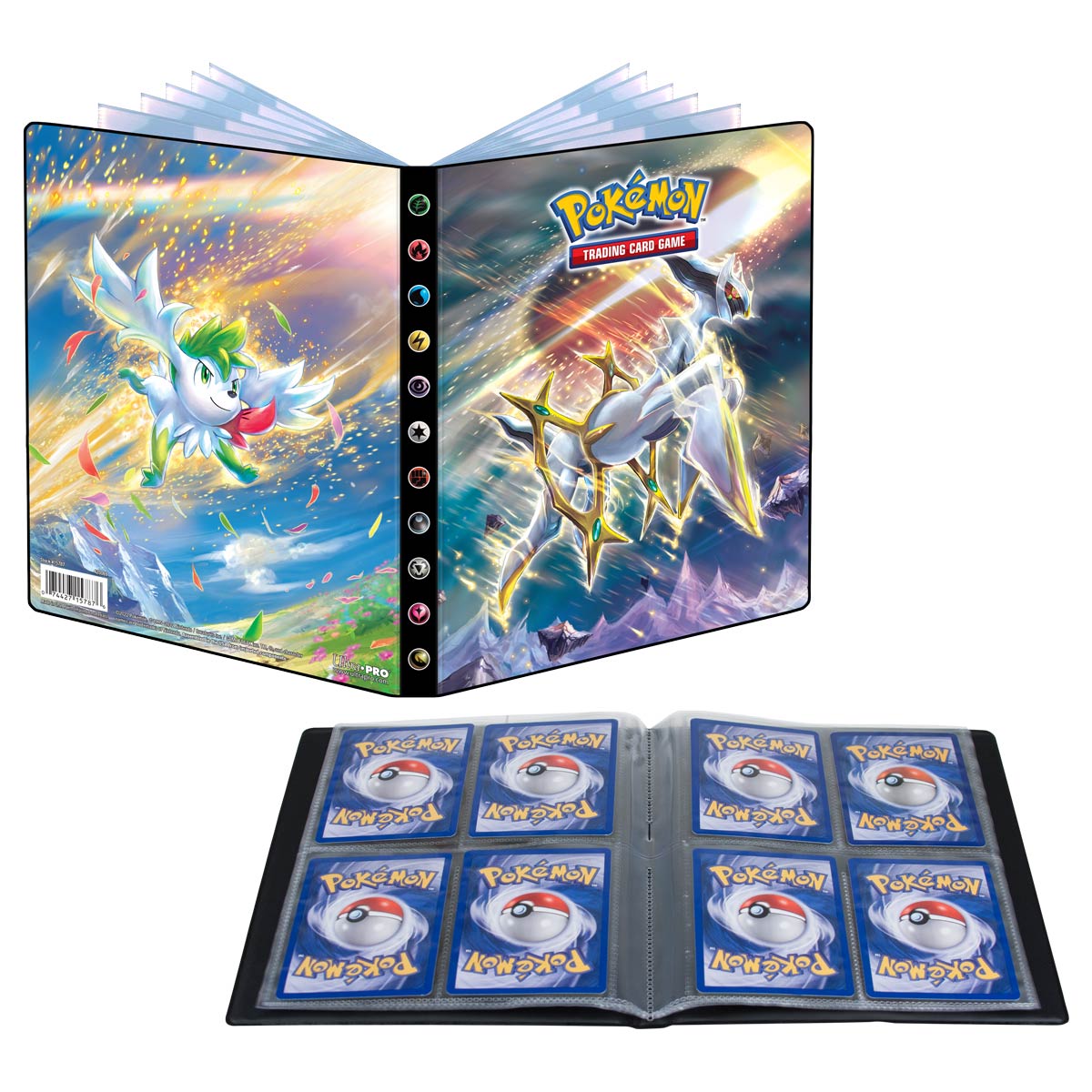 Ultra PRO Pokémon Brilliant Stars 4-Pocket Portfolio met Arceus en Shaymin
