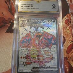 Charizard ex 215/197 Obsidian Flames Global Grading 9 slab
